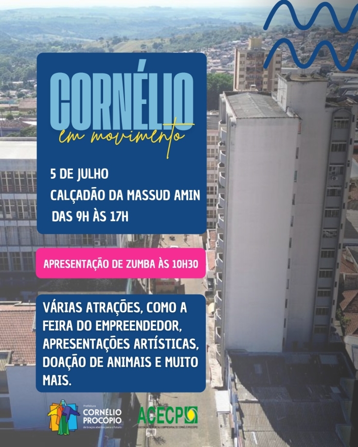 Prefeitura de Cornélio Procópio promove novo projeto “Cornélio em Movimento”
